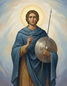 Молебен о помощи и защите военного